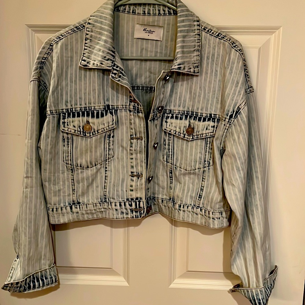 KanCan Cropped Jean Jacket